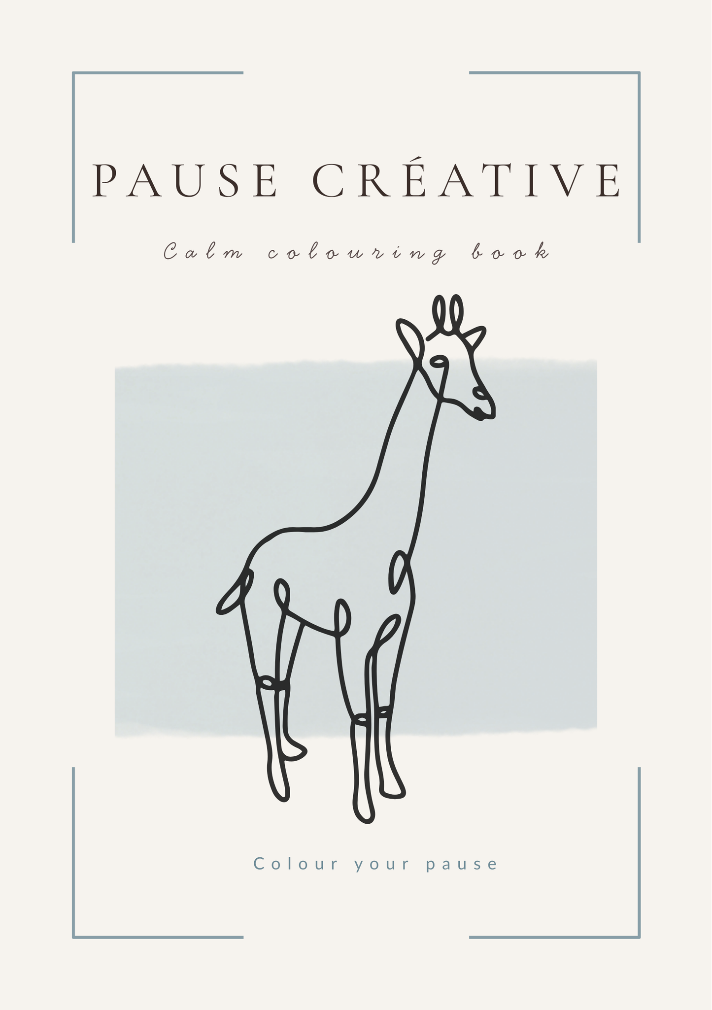 PAUSE CRÉATIVE - calm colouring book